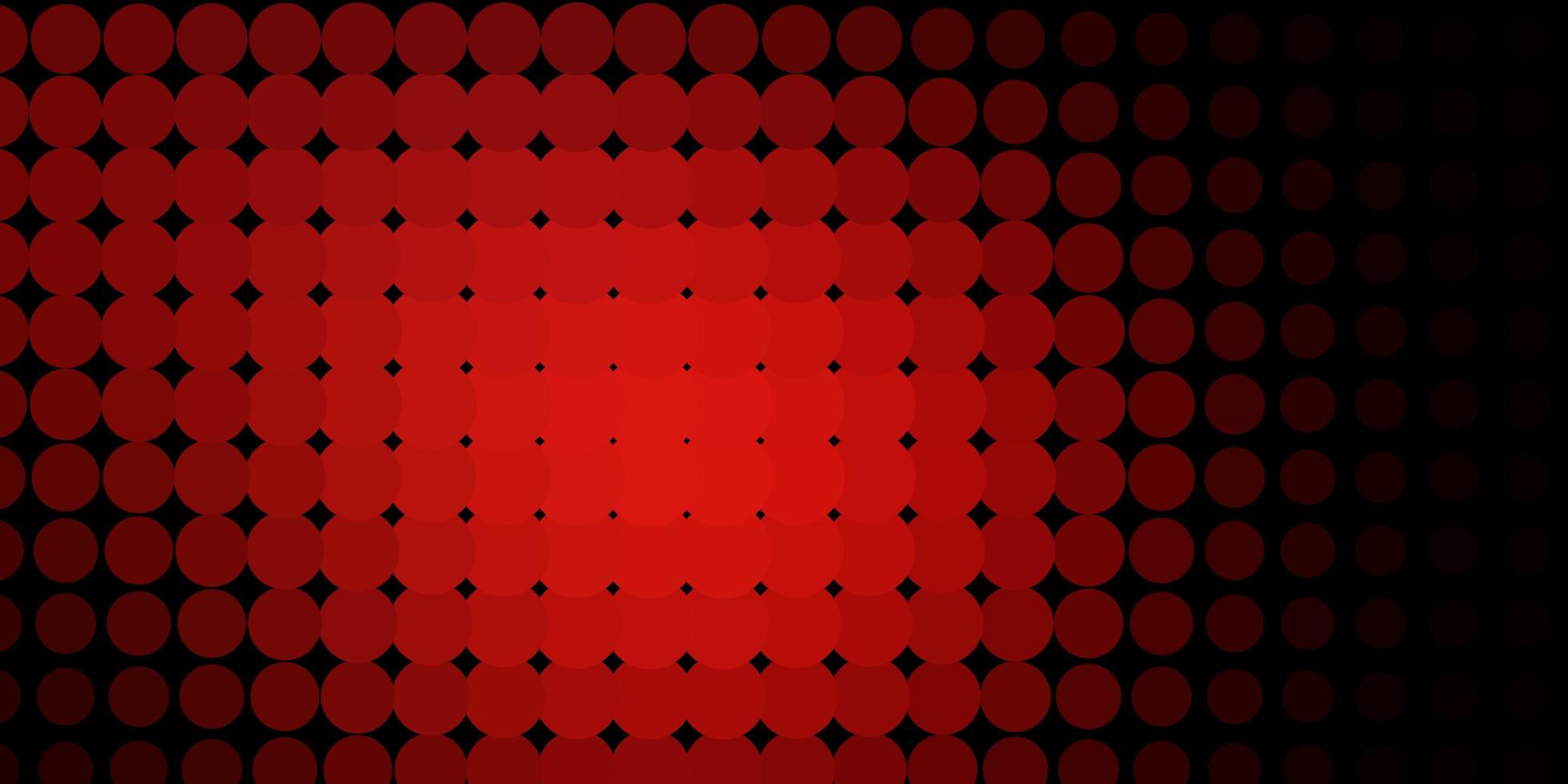 donkerrode vector achtergrond met cirkels.