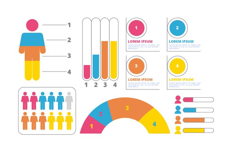 Vector kleurrijke infographics