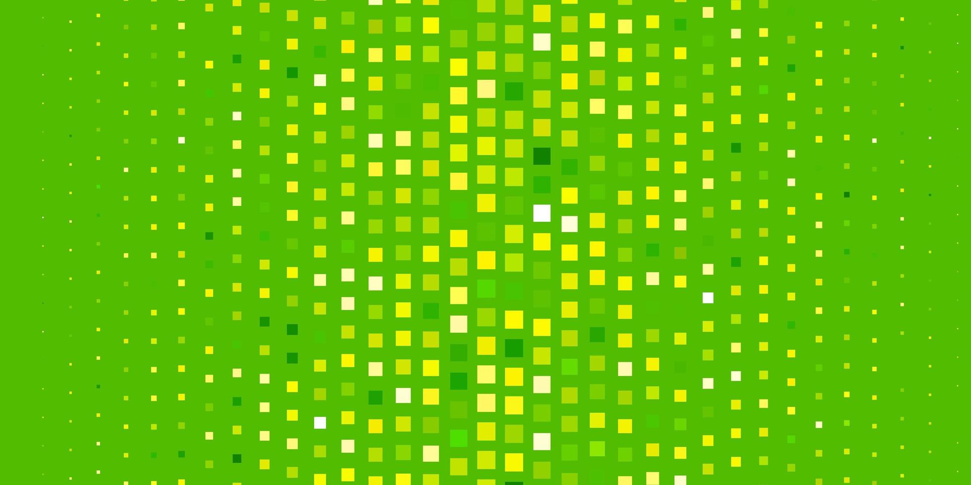 lichtgroen, geel vectorpatroon in vierkante stijl. vector