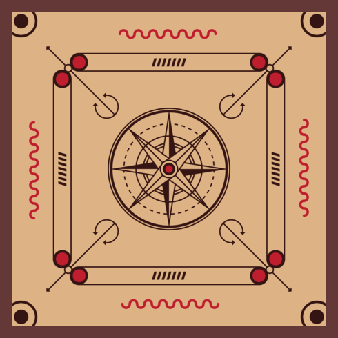 Carrom bord vector