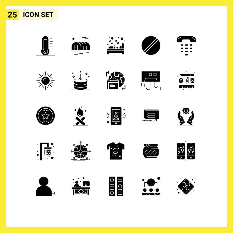 25 gebruiker koppel solide glyph pak van modern tekens en symbolen van wetenschap geneeskunde slaapkamer chemie slaap bewerkbare vector ontwerp elementen