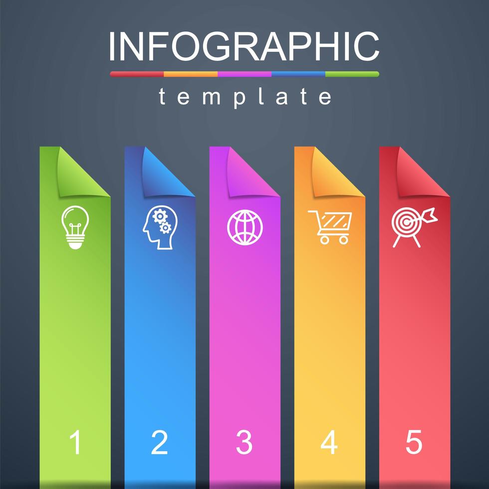 moderne infographic bedrijfs- en zakelijke sjabloon vector