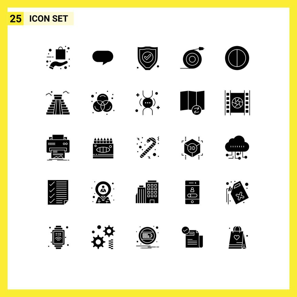 25 creatief pictogrammen modern tekens en symbolen van gebouw kleuren verzekering water stromen bewerkbare vector ontwerp elementen