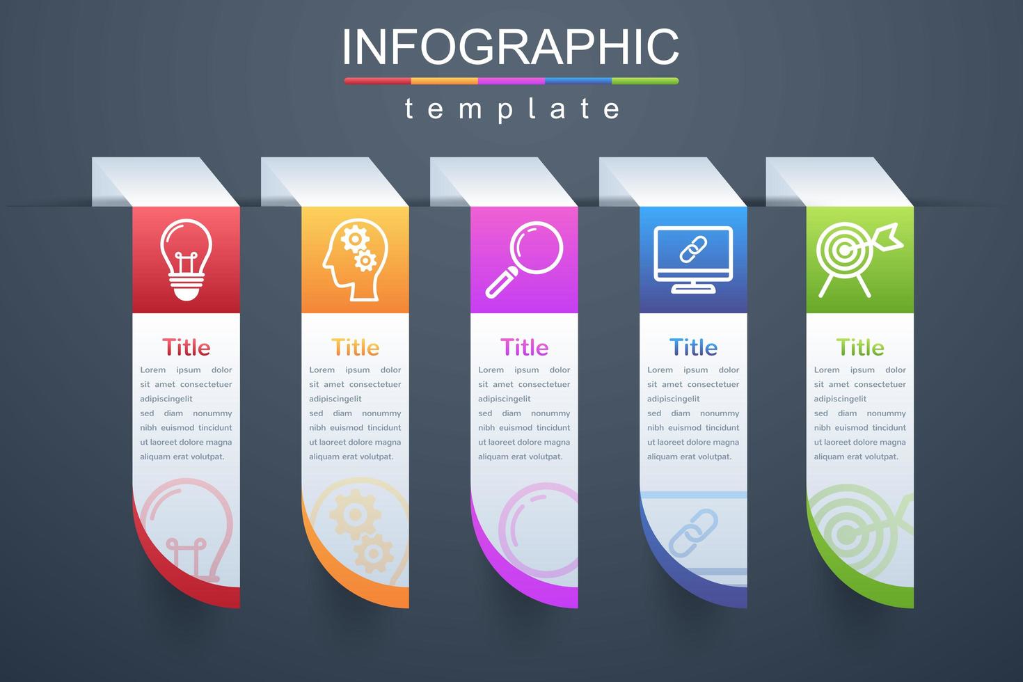 moderne infographic bedrijfs- en zakelijke sjabloon vector