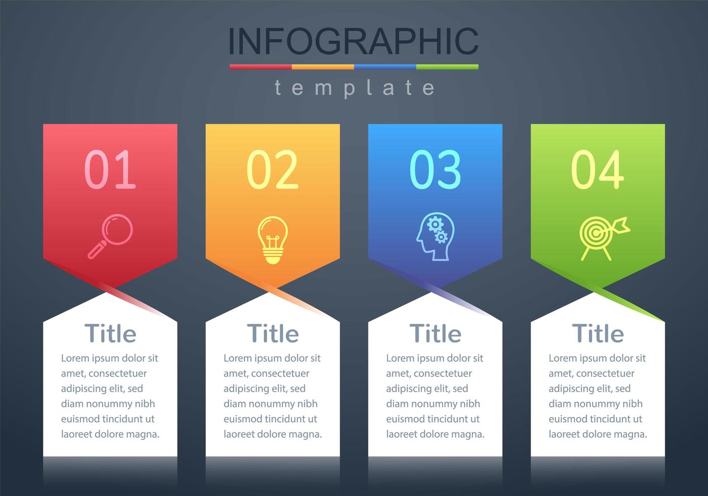 moderne infographic zakelijke en zakelijke sjabloon voor spandoek vector