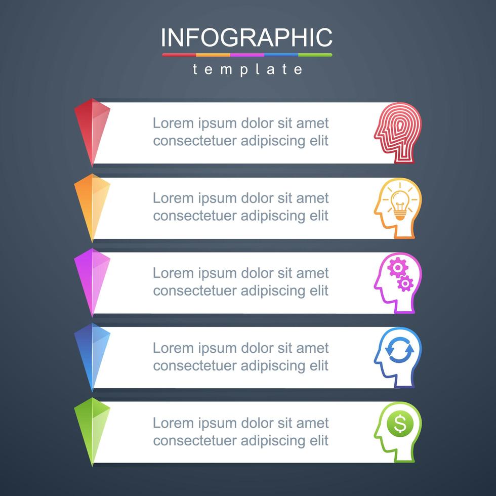 moderne infographic zakelijke en zakelijke sjabloon voor spandoek vector