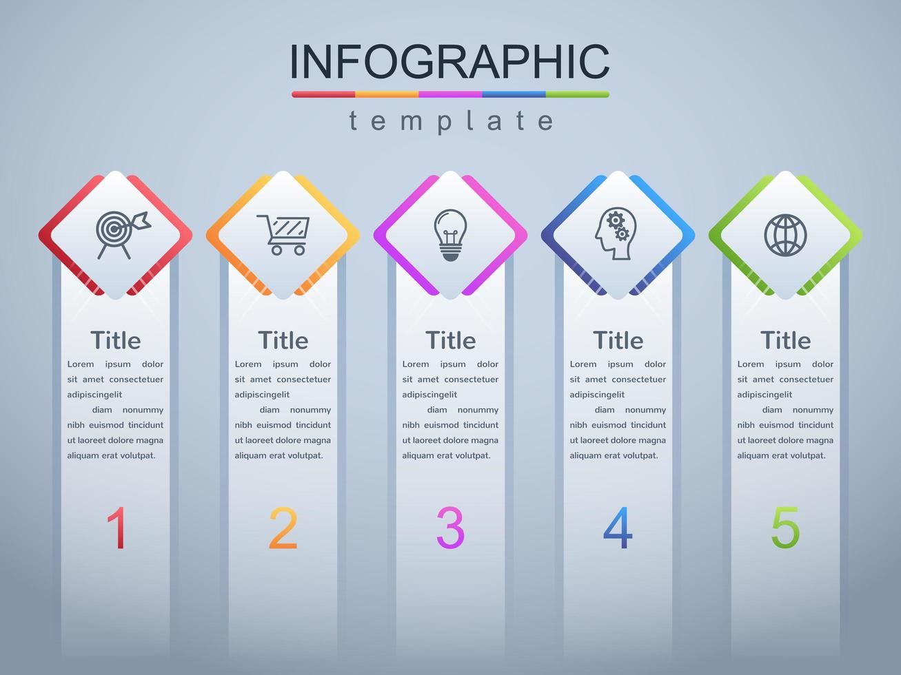 moderne infographic zakelijke en zakelijke sjabloon voor spandoek vector