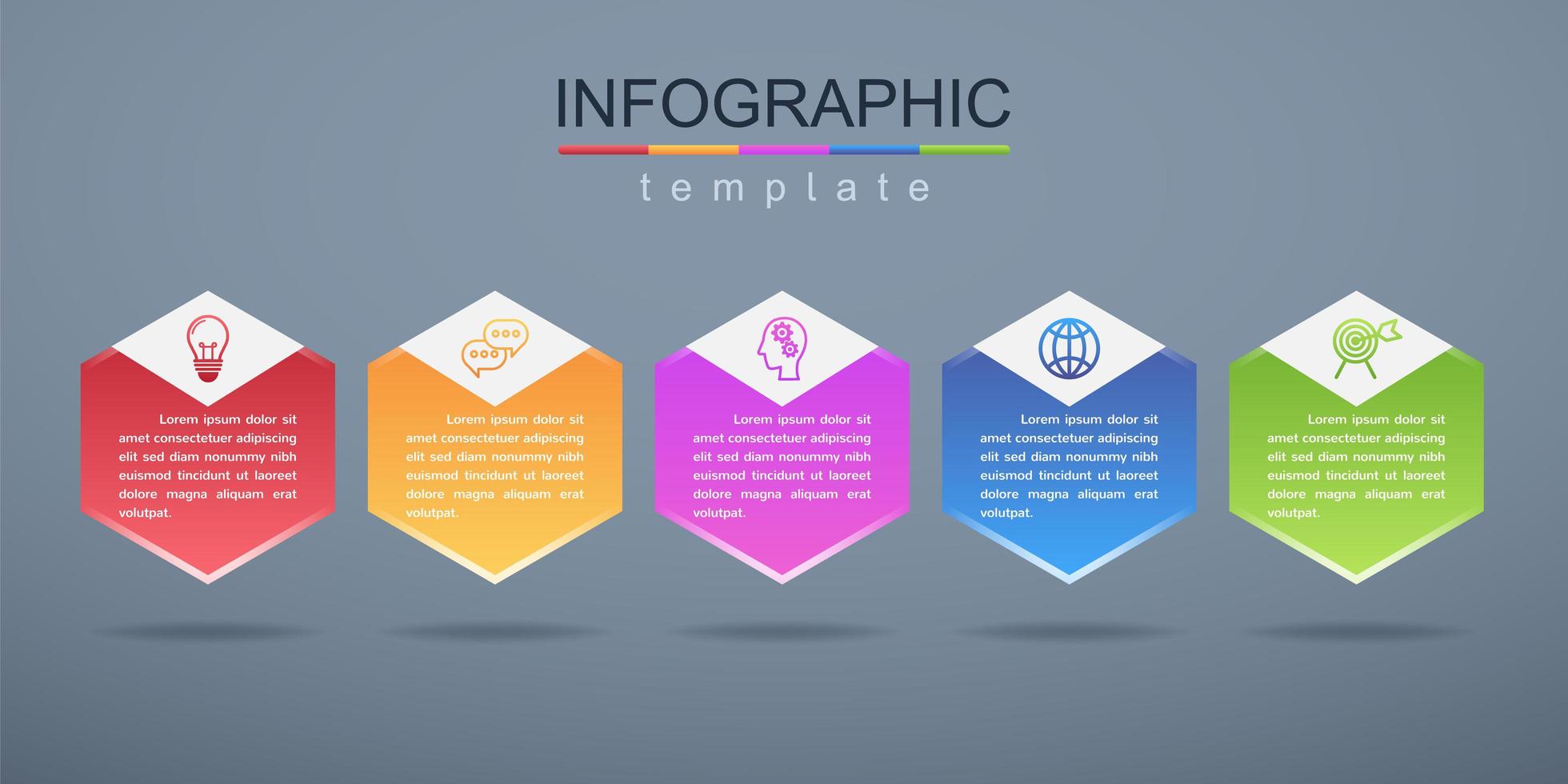 moderne infographic zakelijke en zakelijke sjabloon voor spandoek vector