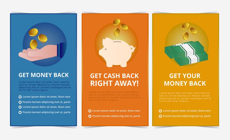Vector Cashback-banners