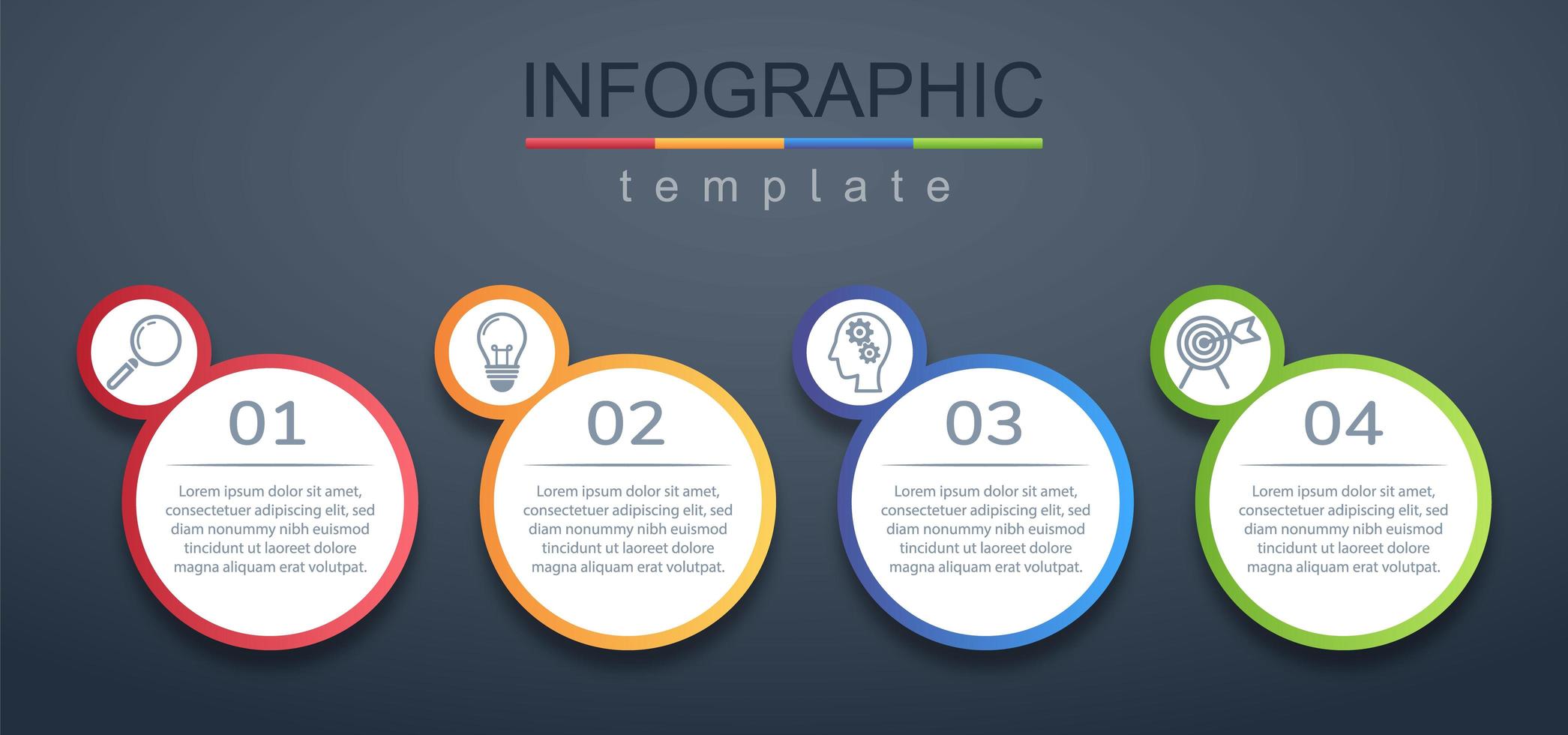 moderne infographic zakelijke en zakelijke sjabloon voor spandoek vector