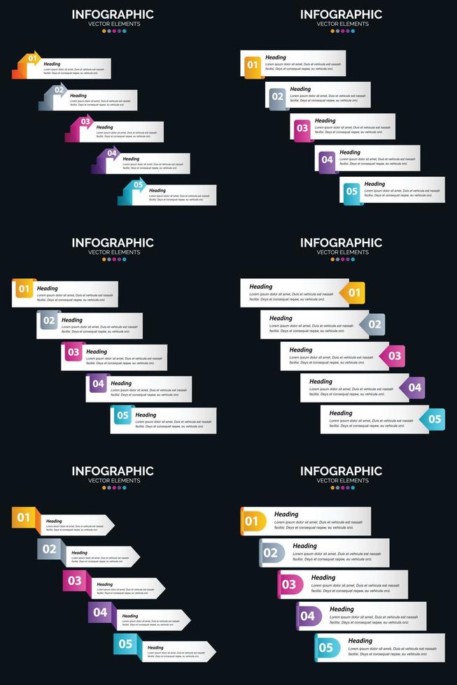 gebruik onze vector infographics pak naar illustreren uw bedrijf ideeën