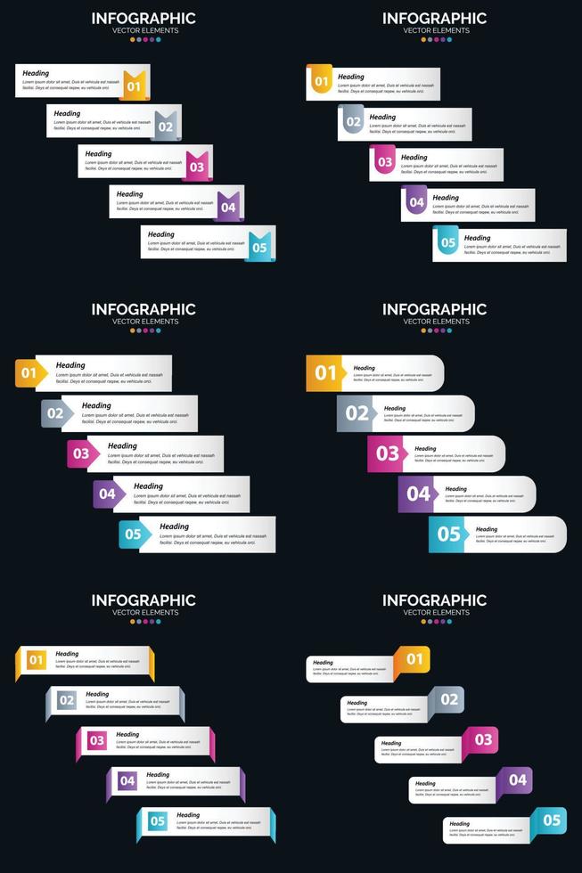 gebruik vector 6 infographics pak naar illustreren uw bedrijf ideeën