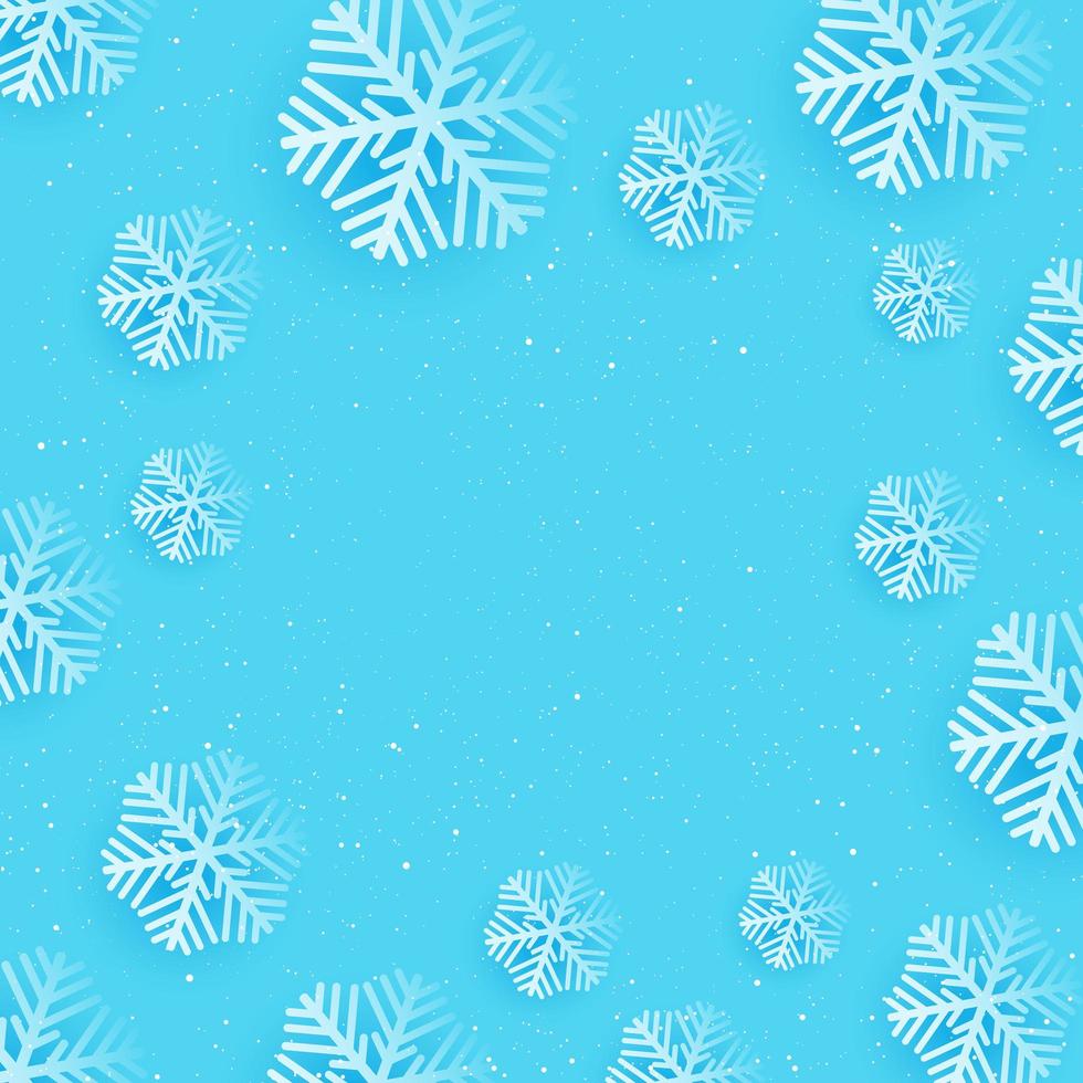 Kerst sneeuwvlok achtergrond vector