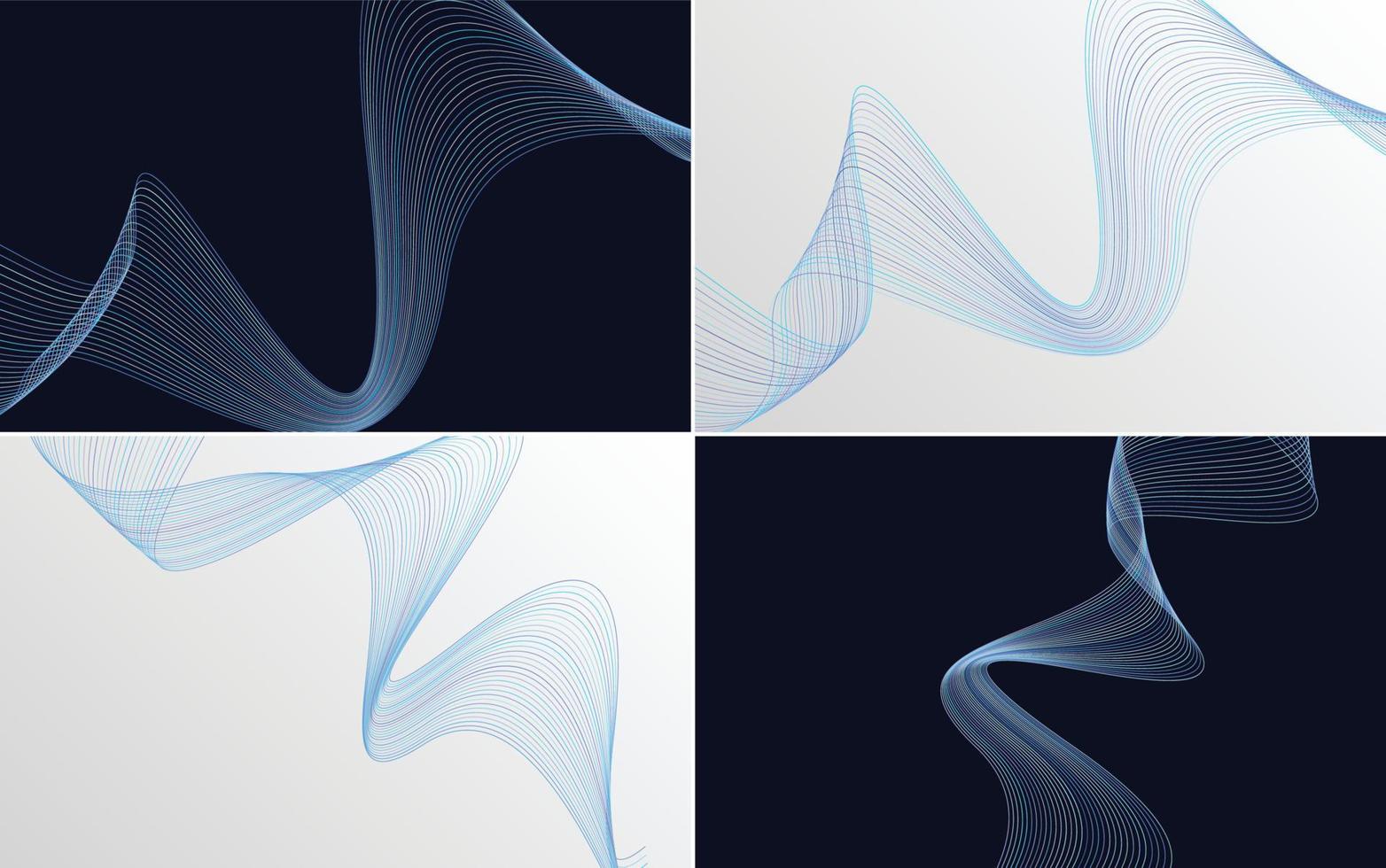 verzameling geometrische minimale lijnenpatroonset vector