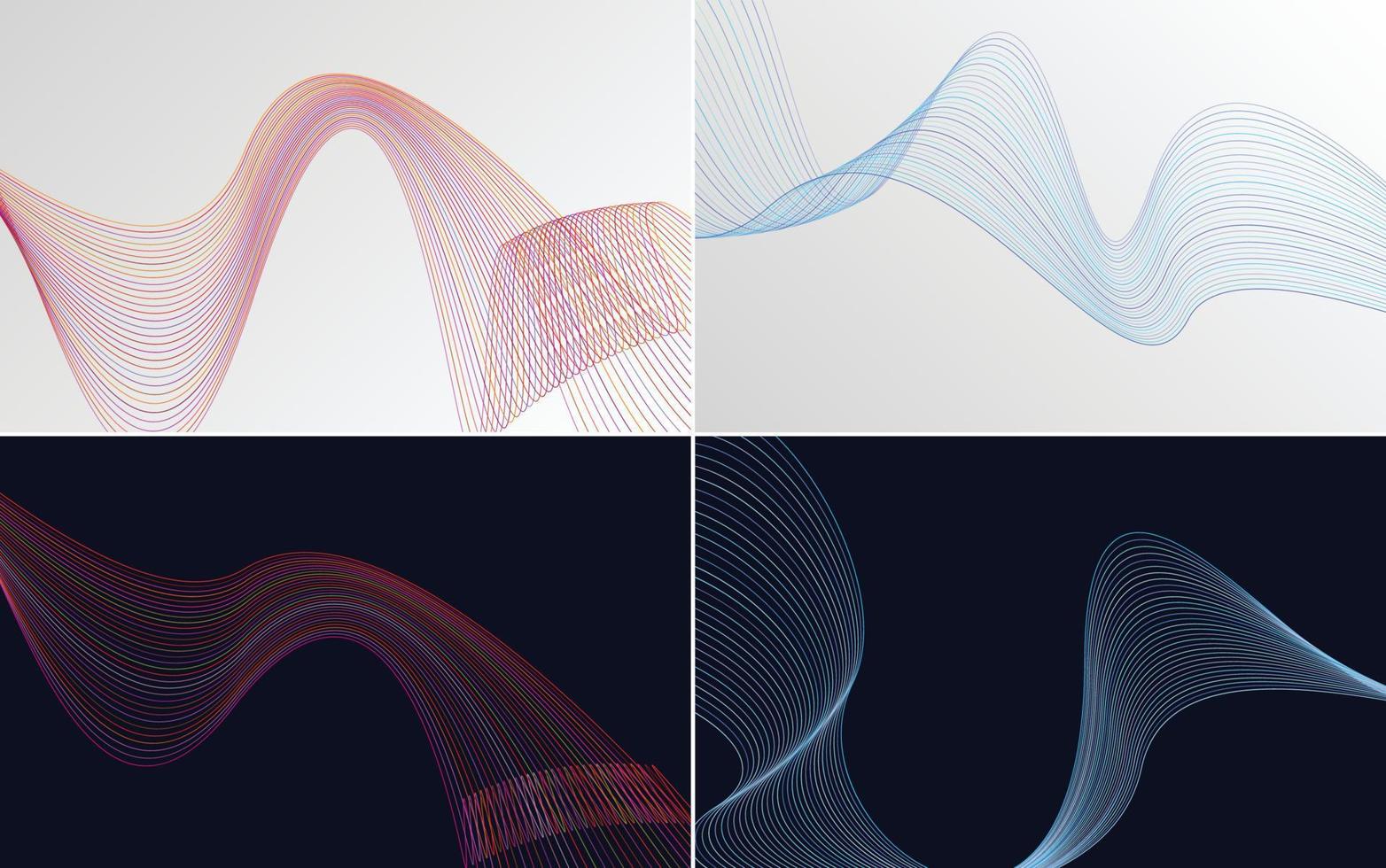 verzameling geometrische minimale lijnenpatroonset vector