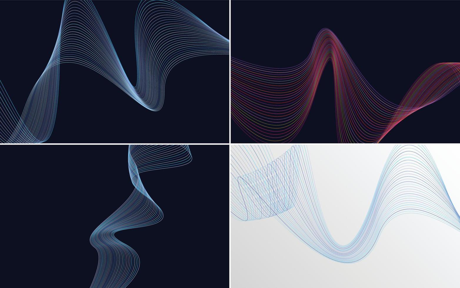 verzameling geometrische minimale lijnenpatroonset vector