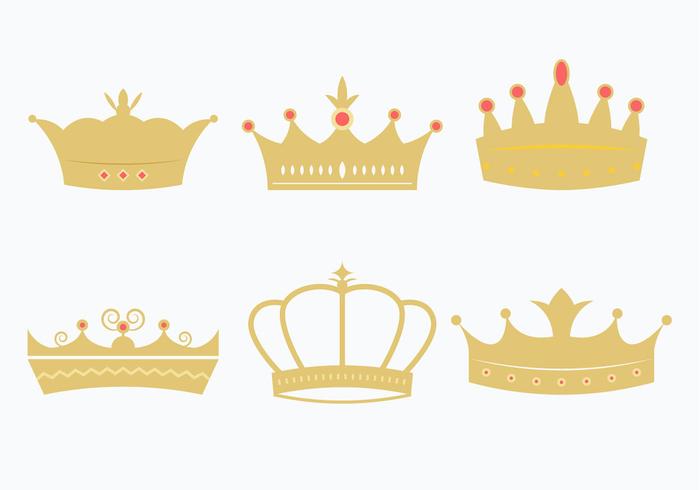 princesa kroon set vector