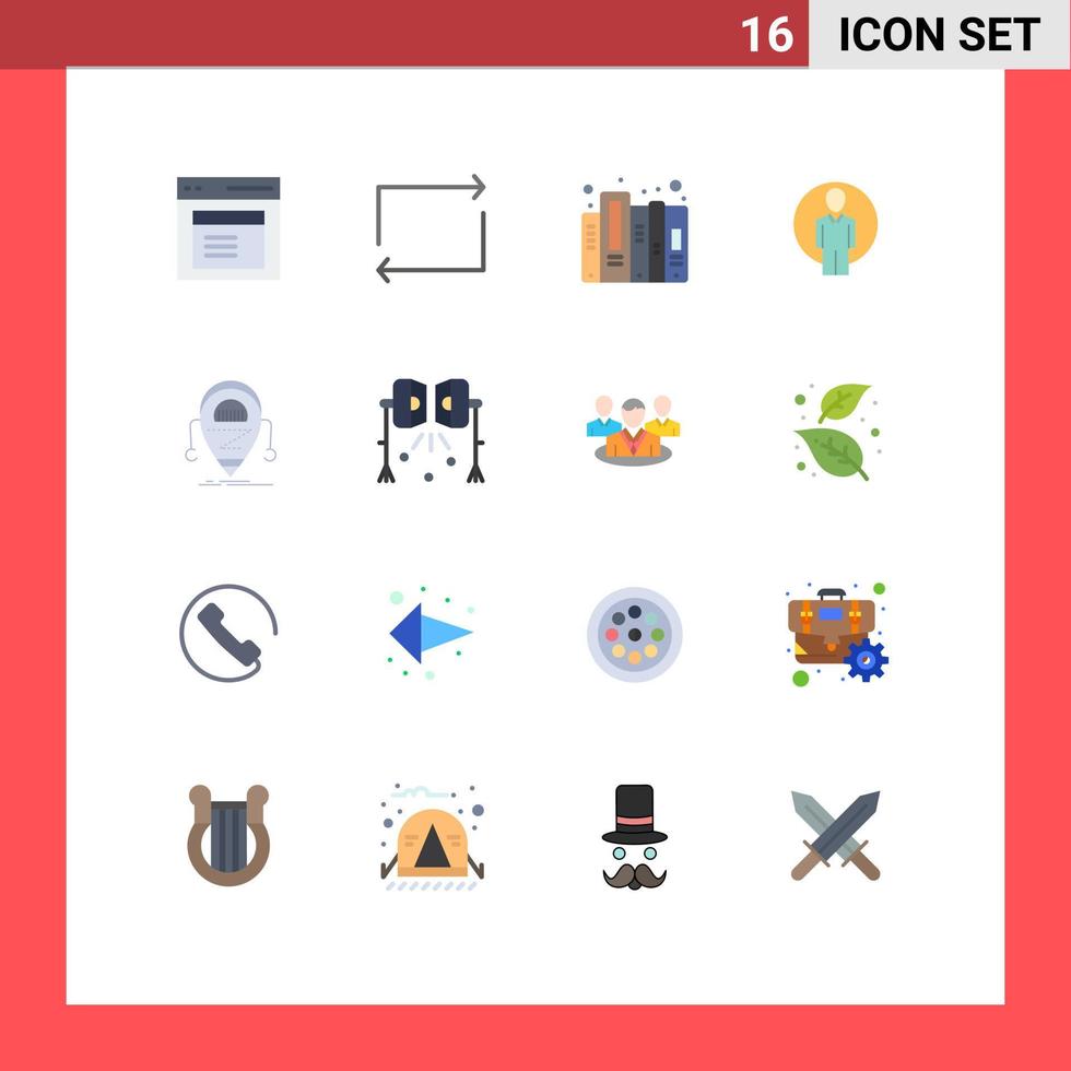 reeks van 16 modern ui pictogrammen symbolen tekens voor bèta beeld geschiedenis Log in gebruiker bewerkbare pak van creatief vector ontwerp elementen