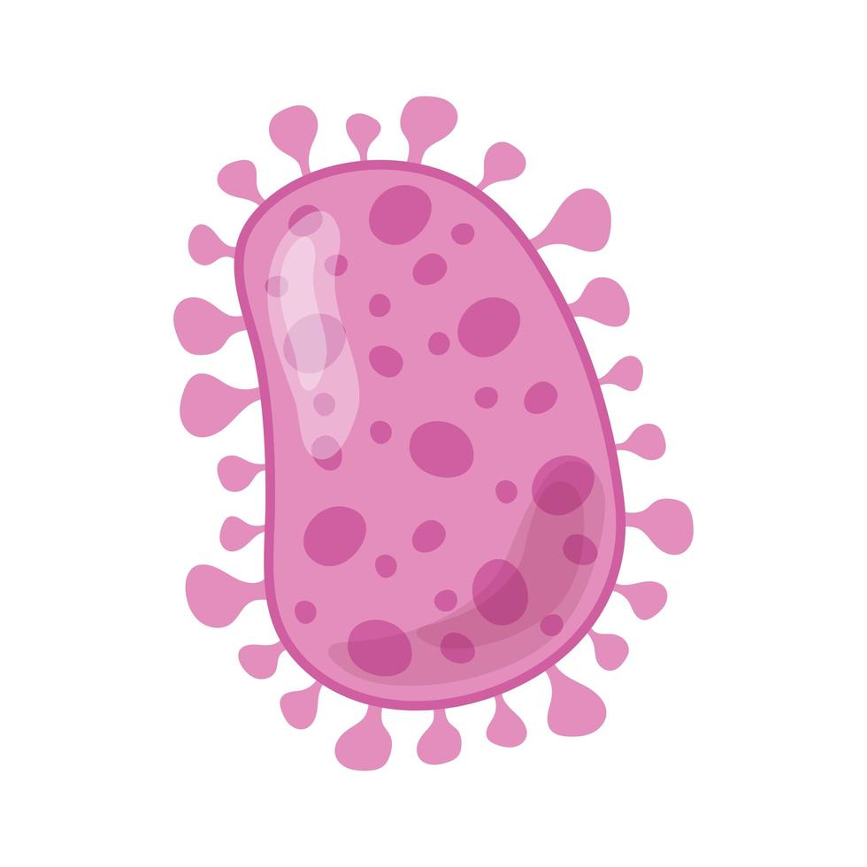 coronavirus covid 19 pathogeen ziekte respiratoire geïsoleerde pictogram vector