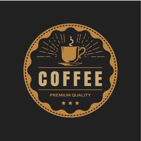 koffie winkel logo vector
