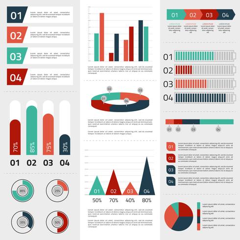 Zakelijke infographic elementen vector