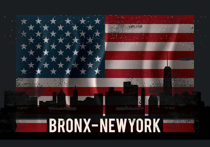 Vintage bronx illustratie vector