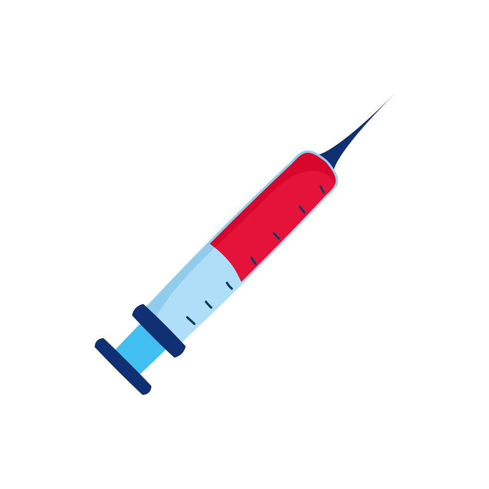 geneeskunde injectie drug geïsoleerde pictogram vector