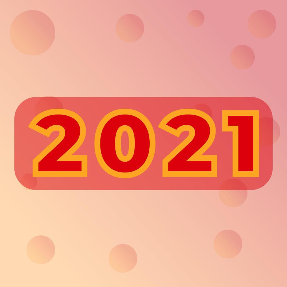 Gelukkig Nieuwjaar 2021 achtergrondsjabloon vector
