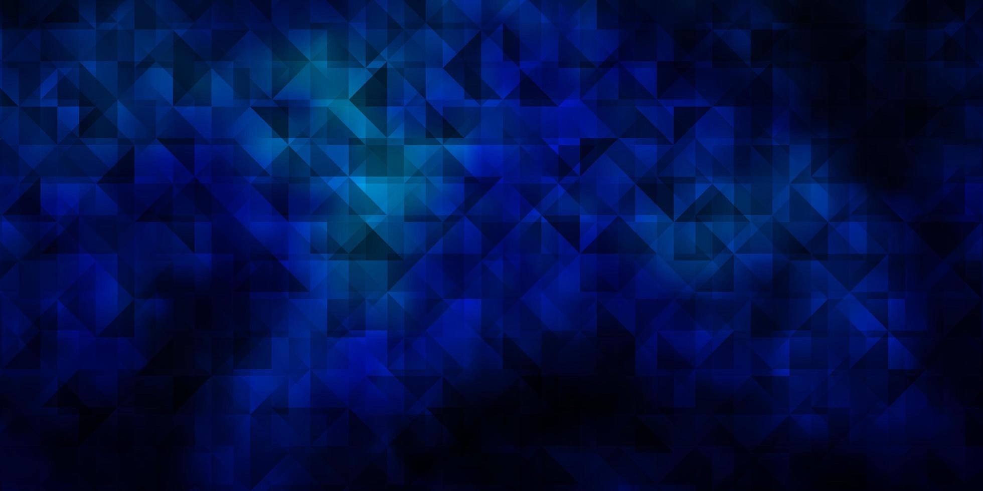 donkerblauwe vectorachtergrond met driehoeken. vector