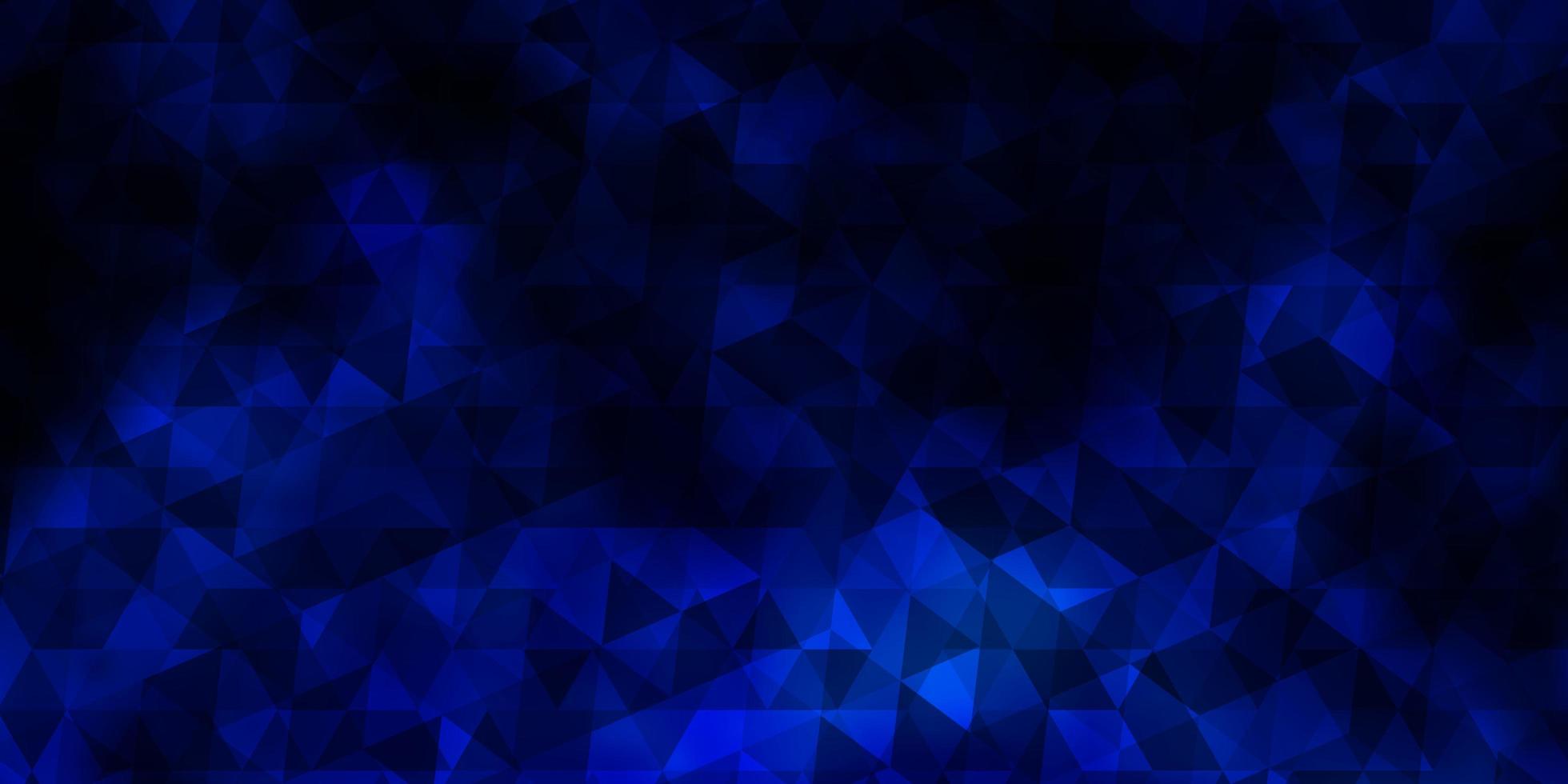 donkerblauwe vectorachtergrond met driehoeken. vector