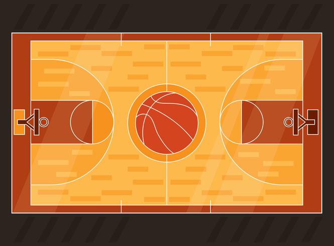 Basketbal Hof Vector