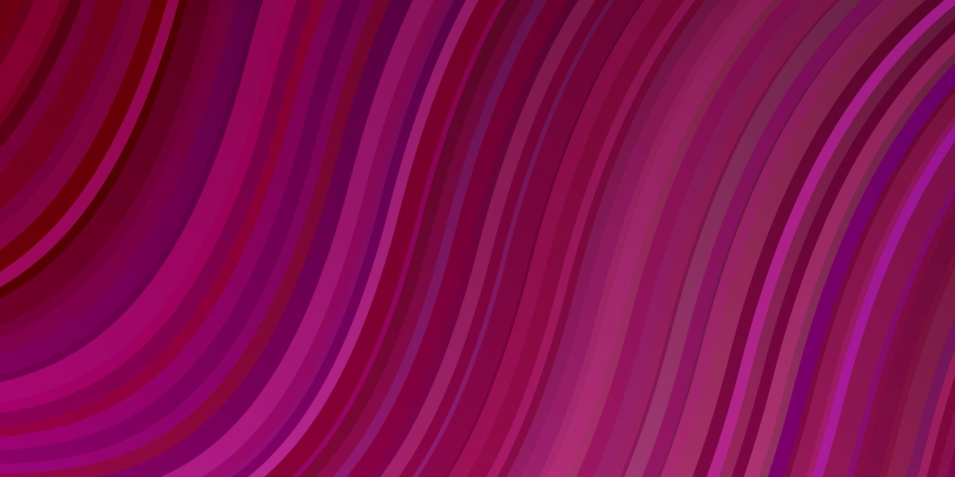 donkerpaars, roze vector sjabloon met curven.