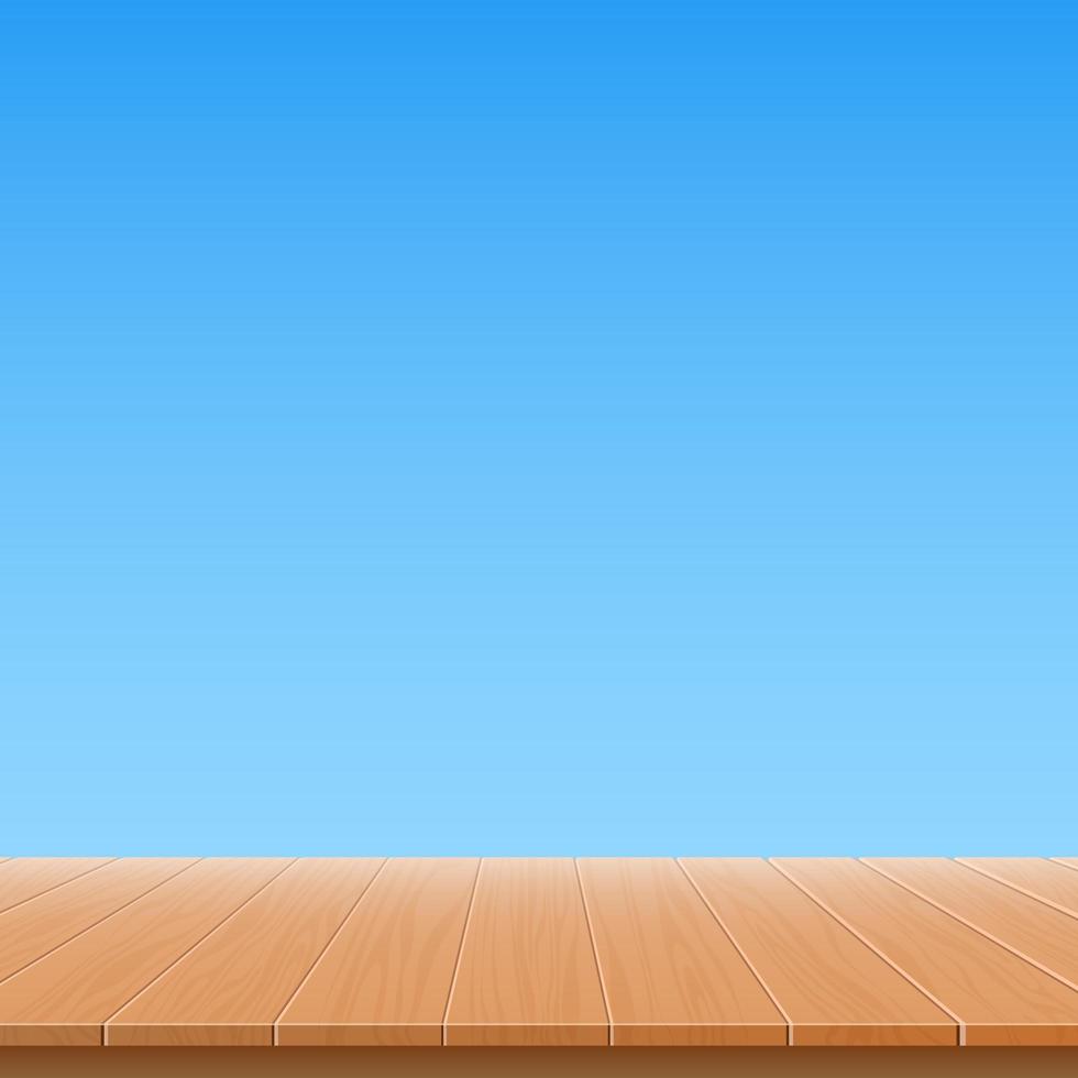 houten tafelblad vector ontwerp illustratie geïsoleerd op een witte achtergrond
