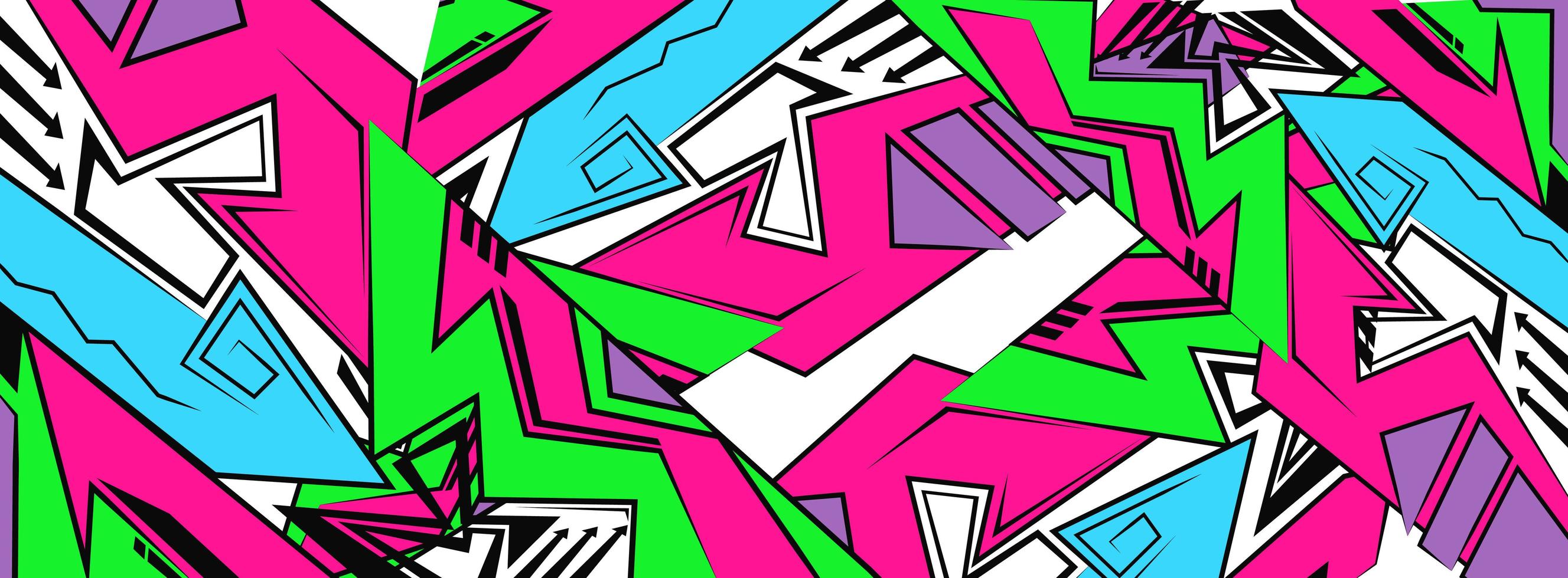 achtergrond, graffiti tekening stijl behang, abstracte geometrische futuristische lichte achtergrond vector