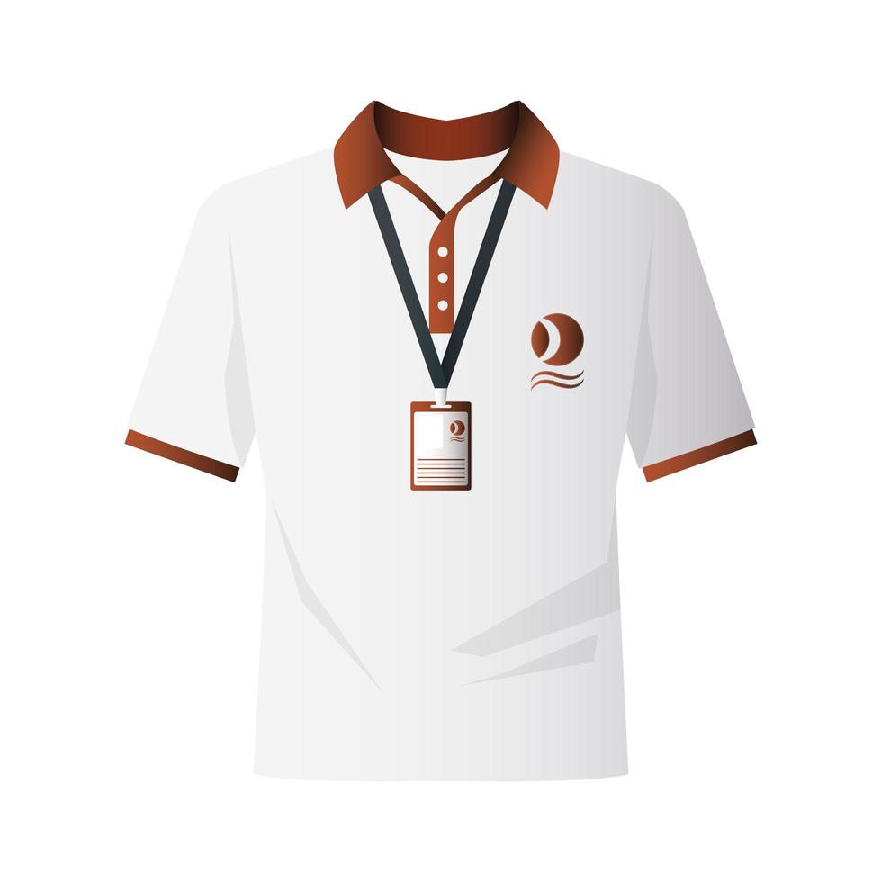 shirt met branding geïsoleerd pictogram vector