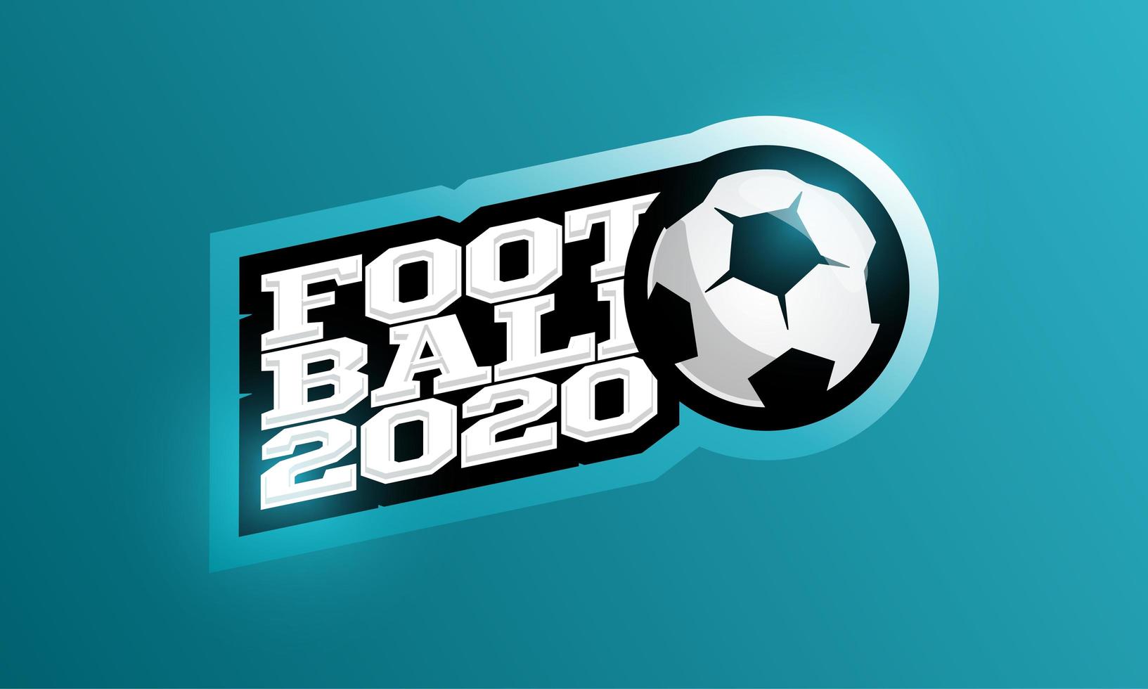 2020 voetbal vector logo