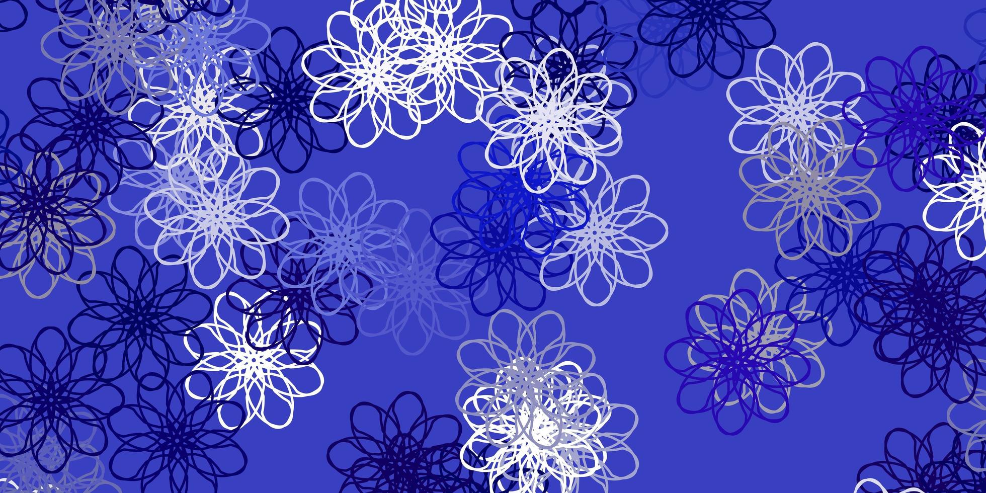 lichtpaarse vector doodle sjabloon met bloemen.