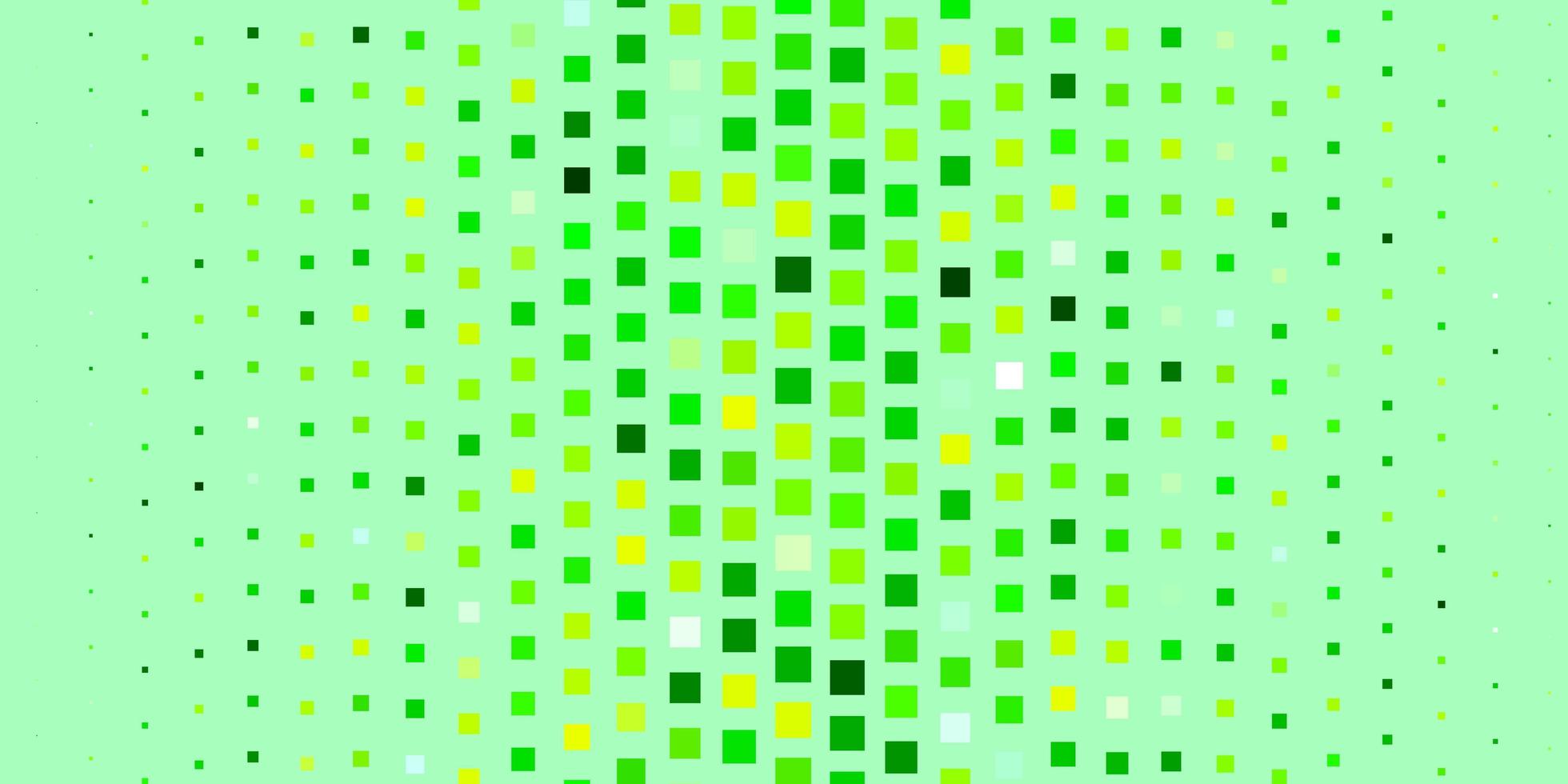 lichtgroene, gele vectorachtergrond met rechthoeken. vector