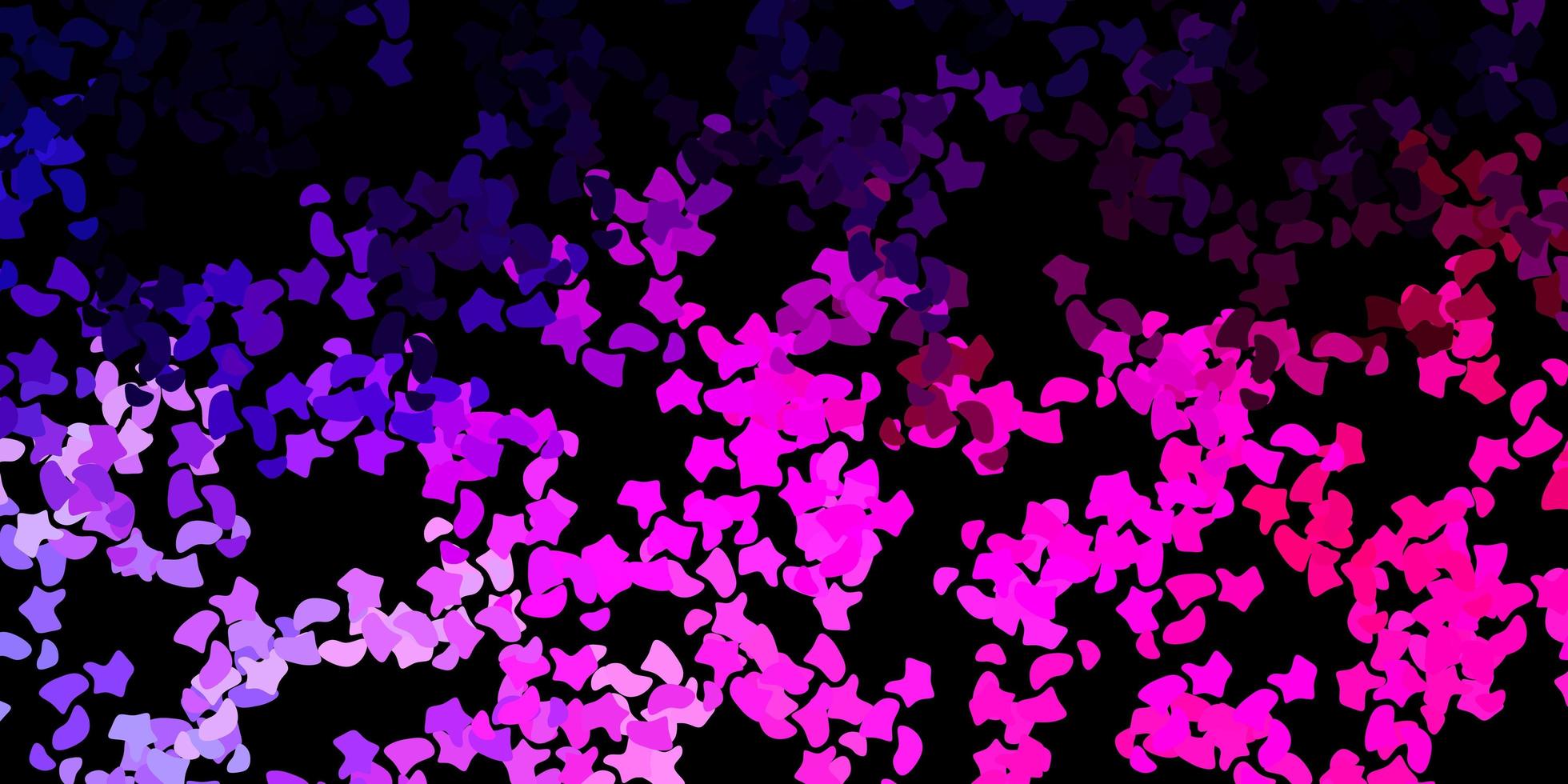 donkerpaars, roze vectorpatroon met abstracte vormen. vector