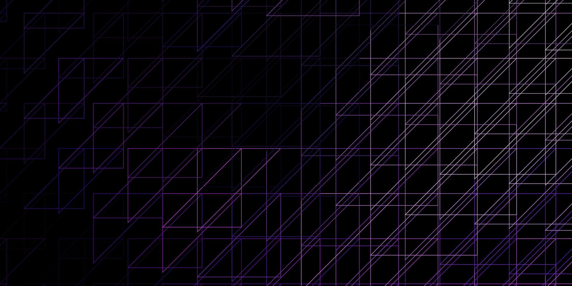 donkerpaars vectorpatroon met lijnen. vector