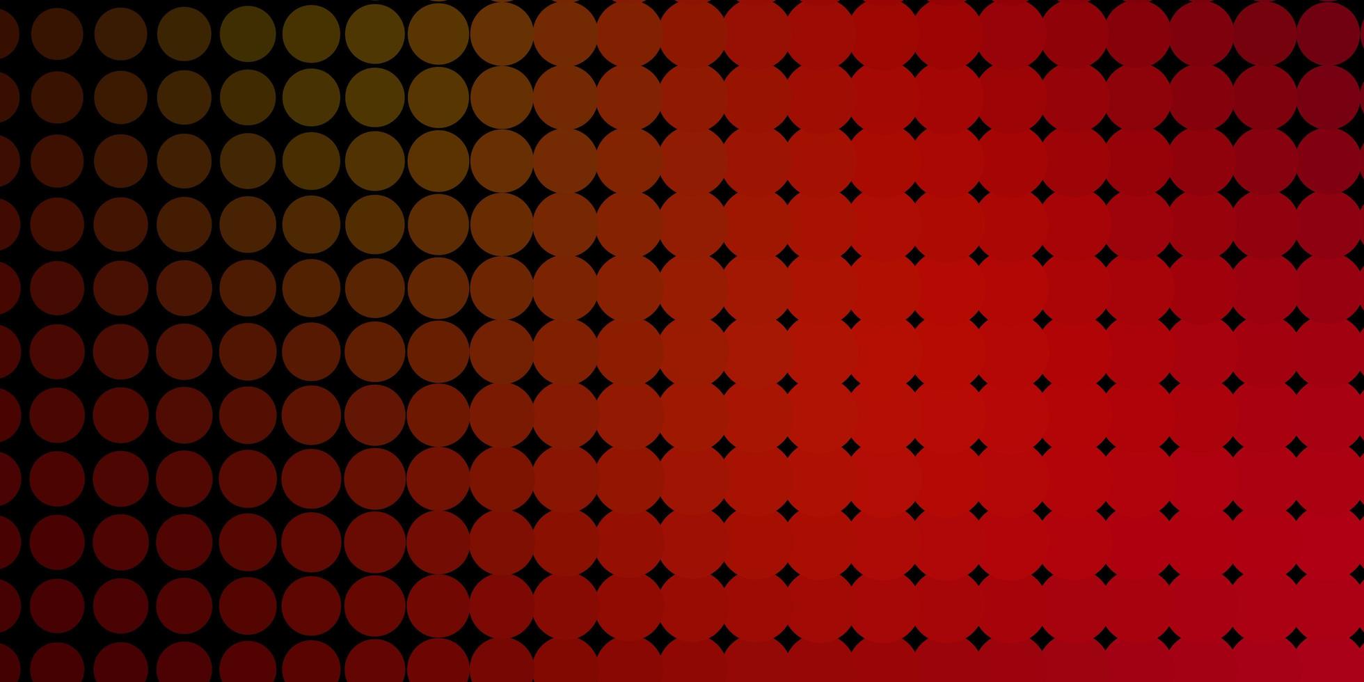 donkergroene, rode vector achtergrond met cirkels.