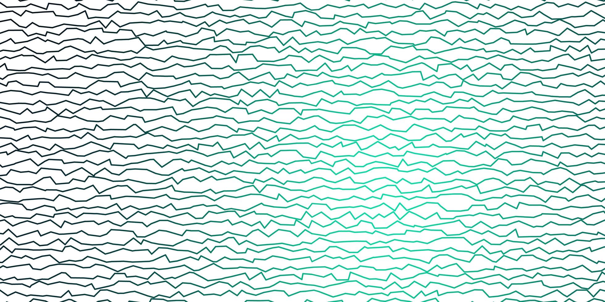 donkergroene vector achtergrond met gebogen lijnen.