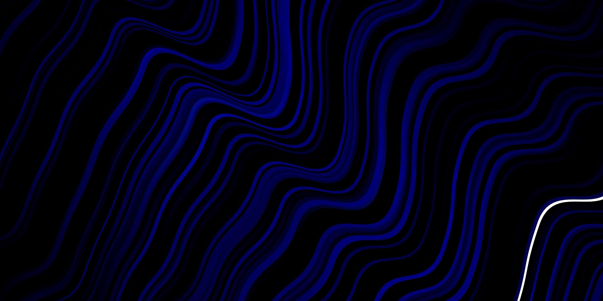 donkerblauwe vectortextuur met wrange lijnen. vector