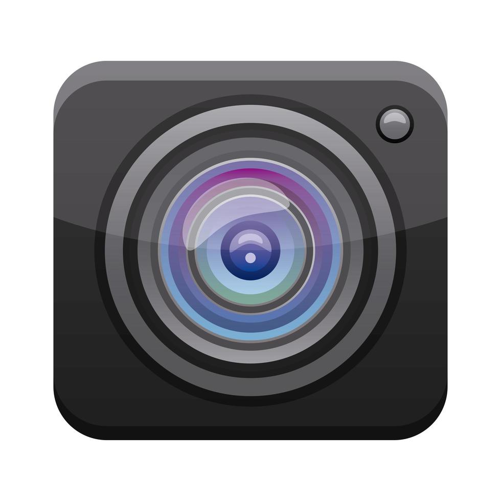 camera app knop menu geïsoleerde pictogram vector