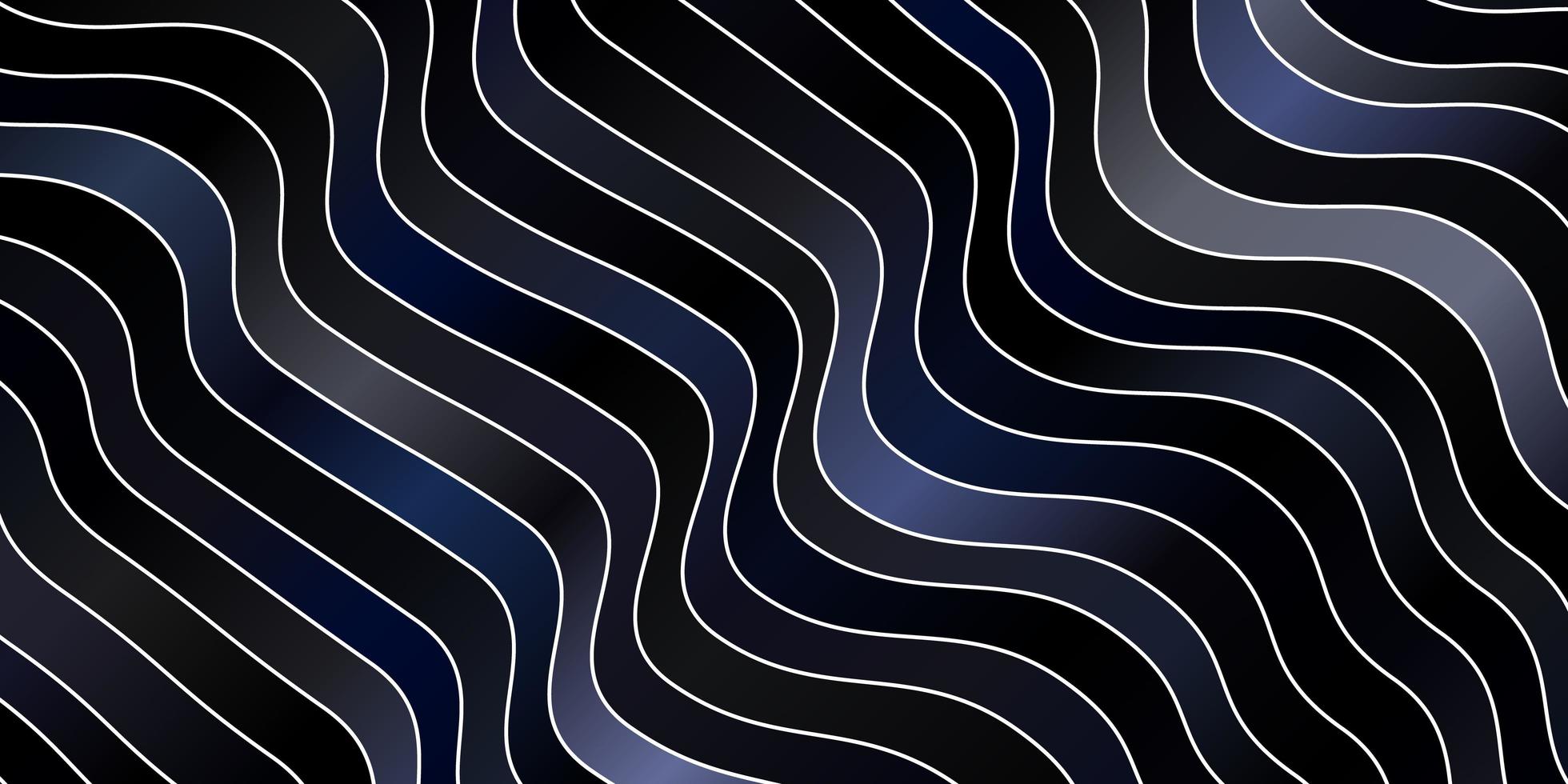 donkerblauw vector sjabloon met wrange lijnen.