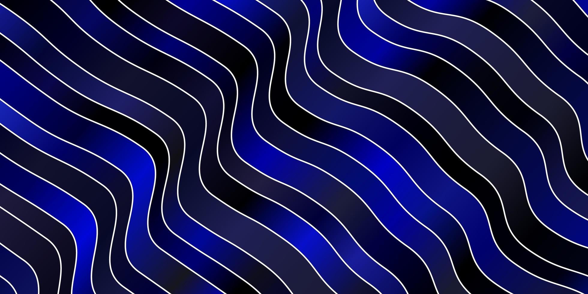donkerblauwe vectortextuur met wrange lijnen. vector