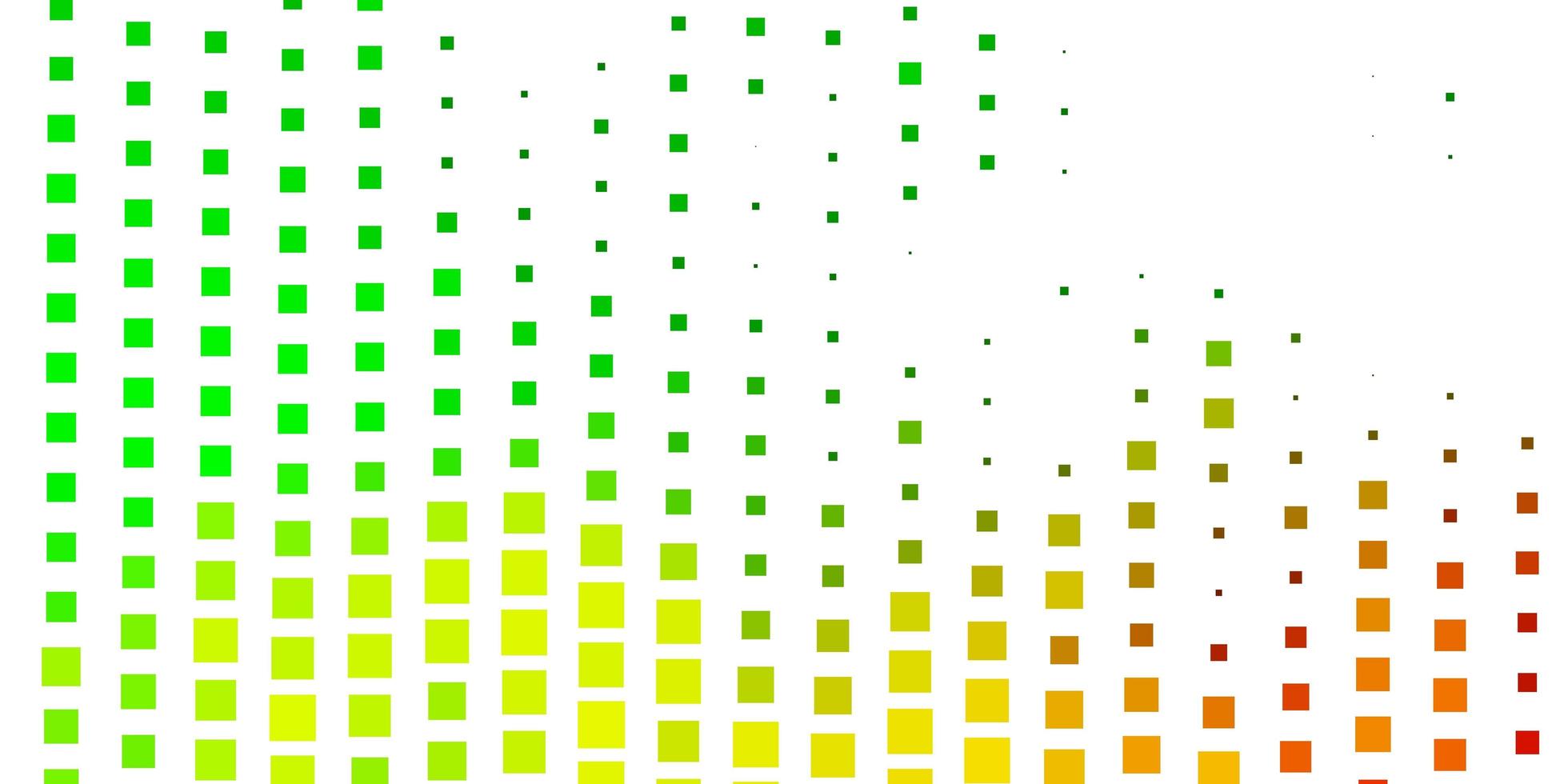 lichtgroene, gele vectorachtergrond met rechthoeken. vector