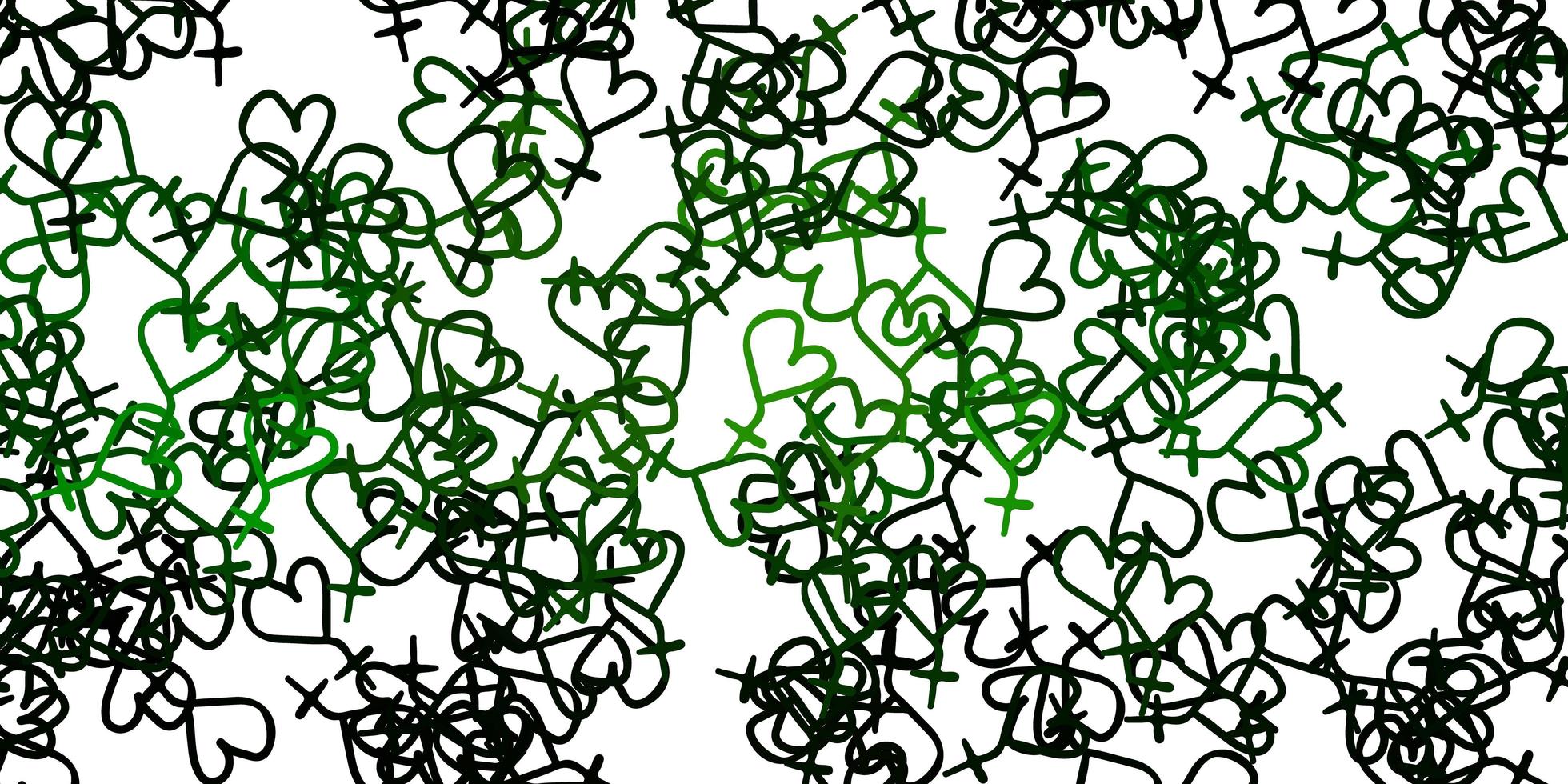 lichtgroene vectortextuur met symbolen voor vrouwenrechten. vector