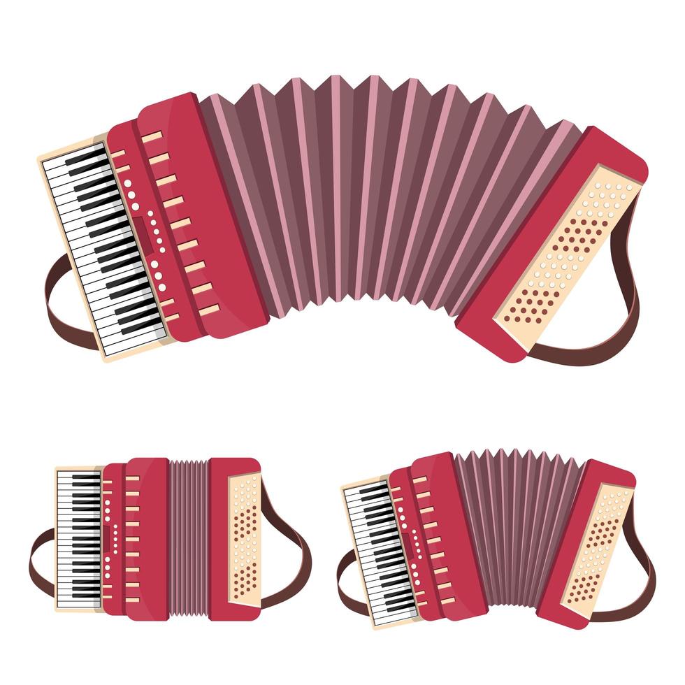 accordeon vectorillustratie ontwerp geïsoleerd op een witte achtergrond vector