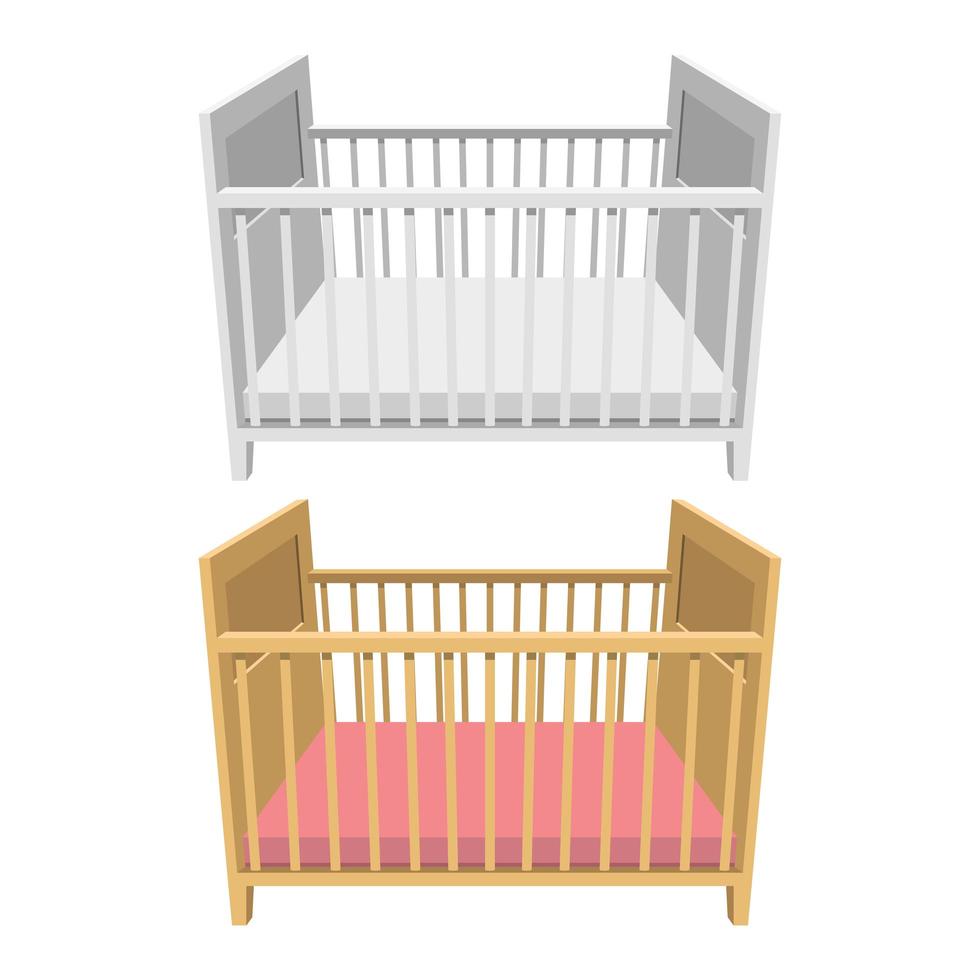 baby bed vectorillustratie ontwerp geïsoleerd op een witte achtergrond vector